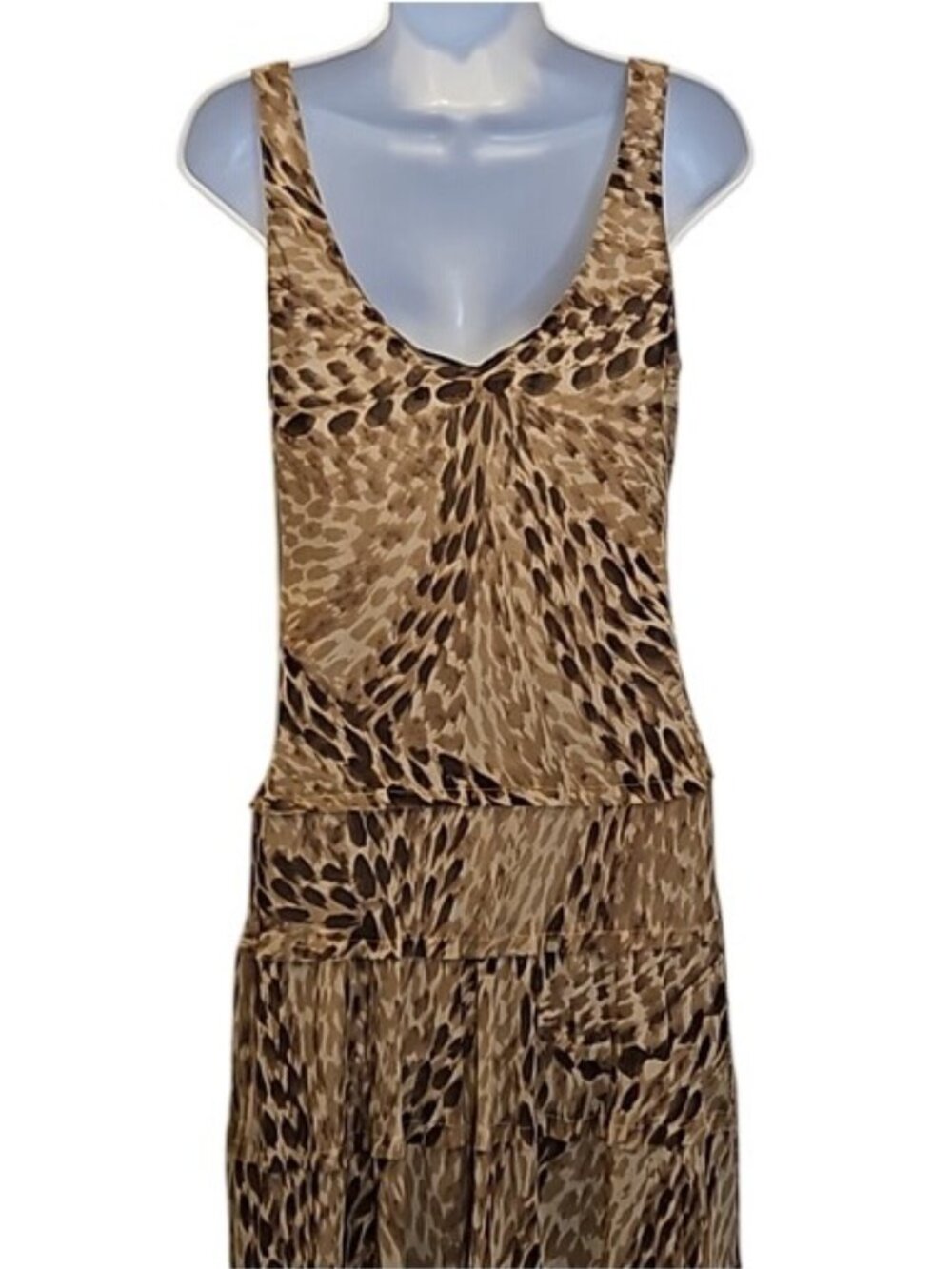 Jones Wear Dress Maxi Length Chiffon Style - Picture 6 of 10